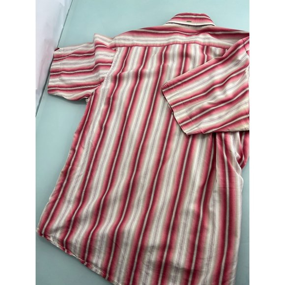 Dragonfly Rock n Roll Vision Men Shirt Button Up Short Sleeve XL - Picture 3 of 4